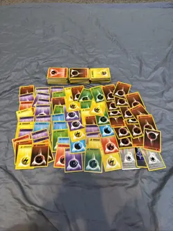 Huge Collection Bulk Lot of 400+ VTG POKEMON Energy Cards Base Set All Pre 2002 - Image 1