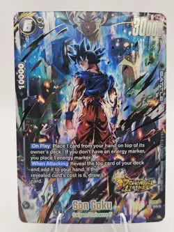 Bandai Son Goku CS09-07 gld Super Rare alt Foil Dragon Ball Legend Battle Card - Image 1