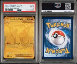 2025 POKEMON PFL EN-PHANTASMAL FLAMES MEGA HYPER RARE MEGA CHARIZARD X EX PSA 9 - Image 3