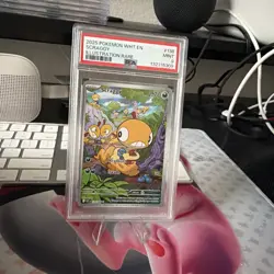2025 Pokemon White Flare Scraggy #138/086 Illustration Rare PSA 9 MG3 - Image 1