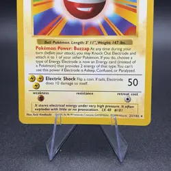 Pokemon Electrode 021/102 Base Set (Shadowless) Regular - Image 3