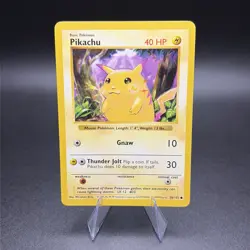 Pokemon Pikachu 058/102 Base Set (Shadowless) Regular (Yellow Cheeks) - Image 1