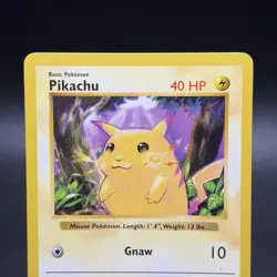 Pokemon Pikachu 058/102 Base Set (Shadowless) Regular (Yellow Cheeks) - Image 2