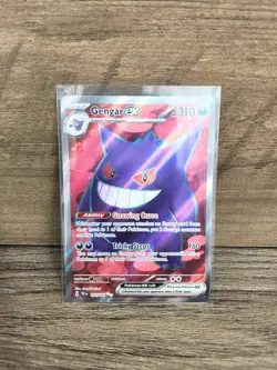 Pokemon Gengar EX TCG Full Art Ultra Rare Holo Card 193/162 Temporal Forces - Image 1