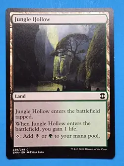1x Jungle Hollow Eternal Masters 2016 Mtg Magic Gathering Card Dual Land 239 - Image 1
