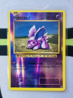 Nidoran 43/108 Reverse Holo XY Evolutions Pokemon Card NM - Image 1