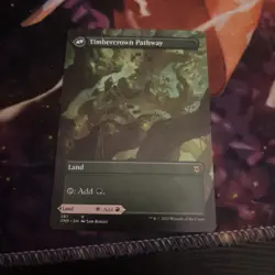 Cragcrown Pathway Borderless Card Zendikar Rising Magic the Gathering - Image 1