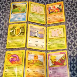 Pokemon TCG Vintage Lot 18 Cards Base Set Jungle Fossil Charmeleon Dratini - Image 1