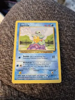 Squirtle - 63/102 -basic Common Pokemon Card - Image 1