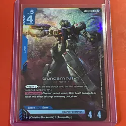 Gundam NT-1 - GD03-001 - LR Gundam Card Game - Steel Requiem - Mint - Image 1