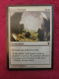 Terra Eternal White Enchantment MTG Rare Card 22 LP - Image 1