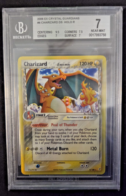 Pokemon Charizard Delta Species Holo Card 4/100 Crystal Guardians Series BGS 7 - Image 1