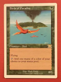 Mtg 6th Edition — Birds of Paradise — NM - Image 1