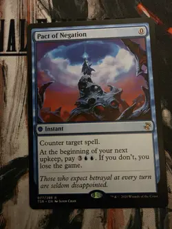 MTG Magic the Gathering Pact of Negation (77/429) Time Spiral Remastered LP - Image 1
