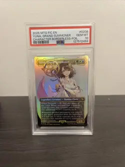 2025 MTG FINAL FANTASY COMMANDER #0208 YUNA, GRAND SUMMONER PSA 10 - Image 1