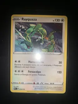 Carta Pokemon Rayquaza 014/015 McDonald's promo 2025 Near Mint ITA Italiano M24 - Image 1