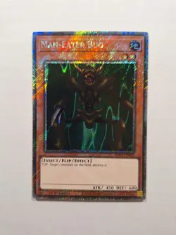 Man - Eater Bug RA03-EN082 Platinum Secret Rare 1st Edition YuGiOh Card - Image 1