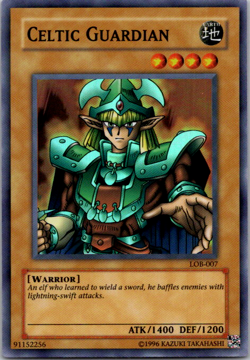 LOB-007 Celtic Guardian - Legend Of Blue Eyes (Vintage) Super Rare - Image 1