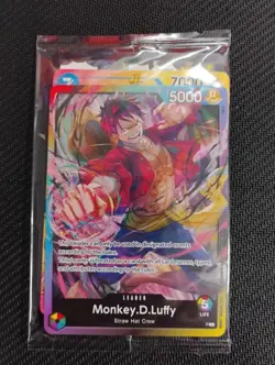 Monkey.D.Luffy (L) + (2nd Anniversary Stamped Promo) P-043 + Don - SEALED PACK - Image 1