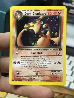 Dark Charizard 4/82 Team Rocket 2000 Holo Rare WOTC Pokemon Card TCG - Image 3