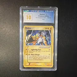 Raikou EX Unseen Forces 114/115 Holo CGC Pristine 10 Pokemon Card 2005 - Image 1