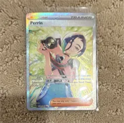 Pokemon Perrin Full Art Holo Ultra Rare Trainer Card Twilight Masquerade 209/167 - Image 1