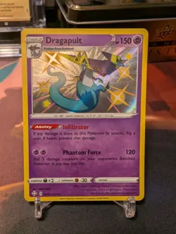 Dragapult - SV062/SV122 - Pokemon Shining Fates Sword Shield Shiny Rare Card NM - Image 1