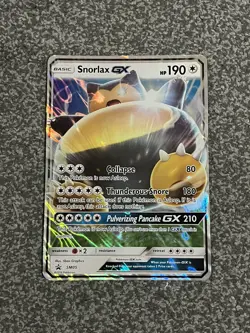 Pokemon TCG: Snorlax GX SM05 Jumbo Black Star Promo Card - Near Mint - Image 2