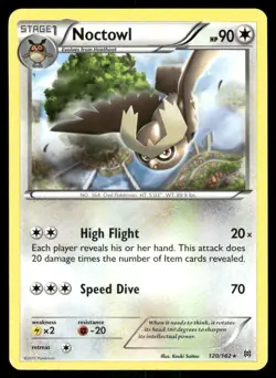 Pokemon Cards Noctowl 120/162 BREAKthrough XY Rare NM - Image 1