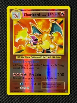 Pokemon Cards Charizard 11/108 Reverse Holo Evolutions Holo Rare - Image 1