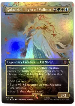 Galadriel, Light of Valinor (Borderless) #498 (Foil) NM Lord of the Rings - Image 1