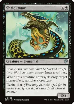 x4 Shriekmaw U MTG Commander: Lorwyn Eclipsed M/NM, English - Image 1
