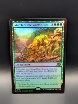 MTG - March of the World Ooze - FOIL - Enchantment - DFT #169 - Mythic - Image 1