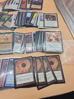700+ MTG Magic The Gathering OLD School VINTAGE 1993 To 2005 All Sleeved - Image 2