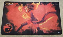 Magic The Gathering Ultra Pro Rubber Playmat Chandra, Pyromaster Planeswalker - Image 1