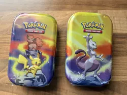 2 X Pokemon Kanto Power Mini Tins. Brand New And Factory Sealed. Mewtwo pikachu - Image 1