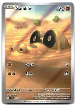 Sandile - 216/198 Holo SV01: Scarlet & Violet Base Set Pokemon TCG NM - Image 1