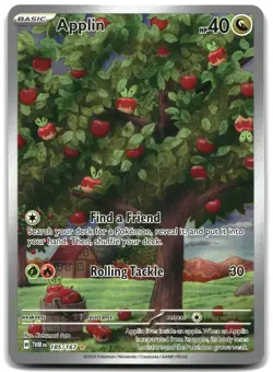 Applin - 185/167 Holo SV06: Twilight Masquerade Pokemon TCG NM - Image 1