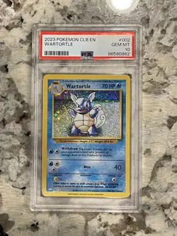 Pokemon Classic Collection Wartortle Holo CLB 002/034 PSA 10 - Image 1