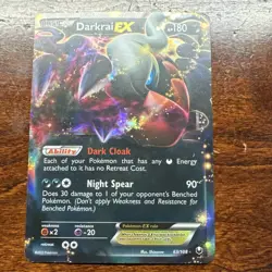 Darkrai EX Ultra Rare Holo 63/108 2012 Dark Explorers Pokemon TCG - Image 1