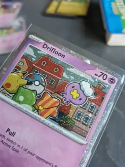 Drifloon MEP005 Black Star Promo Cosmo Holo mep 005 mega evolutions pokemon 3 - Image 3