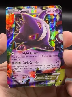 Gengar EX 34/119 Ultra Rare XY Phantom Forces Holo Pokemon English NM - Image 3