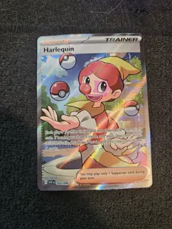 Harlequin 163/086 Full Art (FA) Trainer Double Rare - Pokemon TCG White Flare NM - Image 1