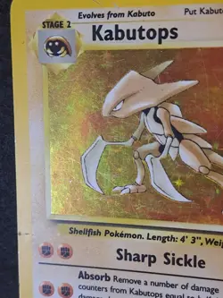 Kabutops 9/62 Fossil | Holo Rare | Pokemon WOTC 1999 Heavy Played - Image 5
