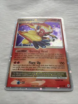 Infernape LV.X 121/130 Diamond and Pearl Holo Pokemon - Image 2