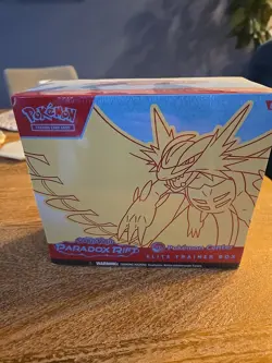 Pokemon Center ETB - SV04 Paradox Rift (Roaring Moon) Elite Trainer Box - Sealed - Image 1