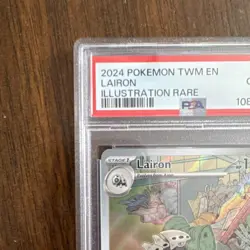 Pokemon TCG Lairon 184/167 Twilight Masquerade Illustration Rare Holo PSA 10 - Image 3