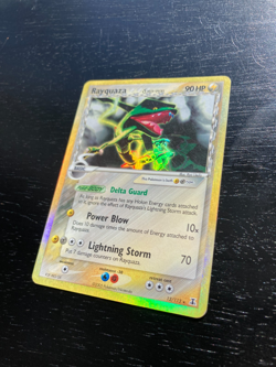 Pokemon Ultra Rare Rev-Holo Rayquaza 13/113 Delta Species MP - Image 2