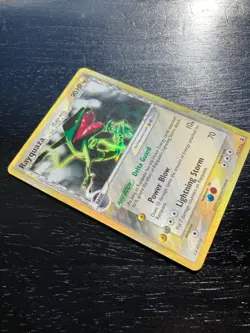 Pokemon Ultra Rare Rev-Holo Rayquaza 13/113 Delta Species MP - Image 3