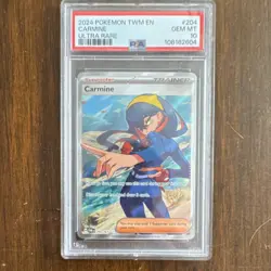 Pokemon TCG Carmine 204/167 Twilight Masquerade Ultra Rare Holo PSA 10 - Image 1